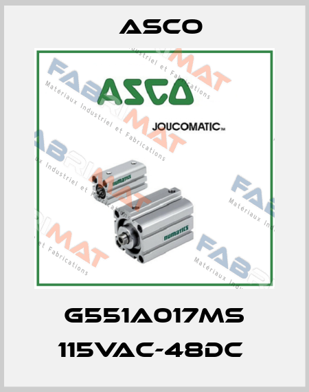 G551A017MS 115VAC-48DC  Asco