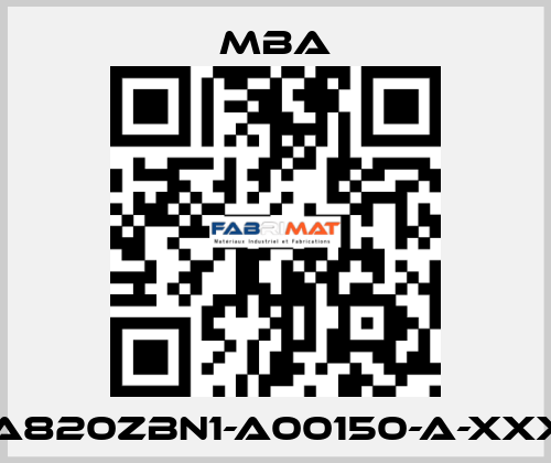 MBA820ZBN1-A00150-A-XXXXX MBA