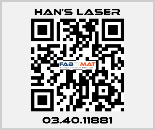 03.40.11881 Han's Laser