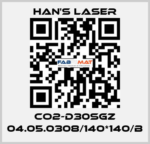 CO2-D30SGZ 04.05.0308/140*140/B Han's Laser