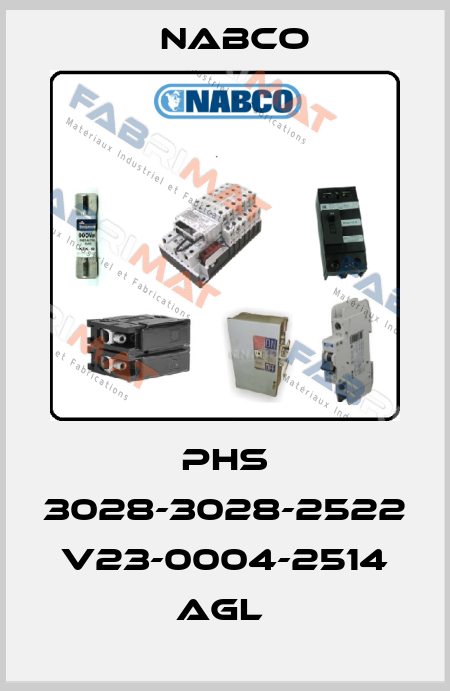 PHS 3028-3028-2522  V23-0004-2514 AGL  Nabco