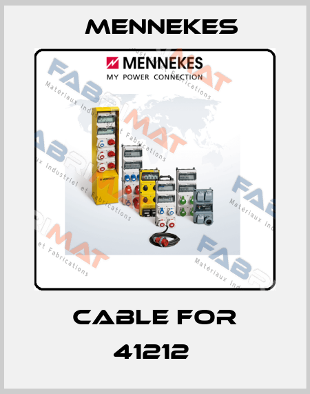 Cable for 41212  Mennekes
