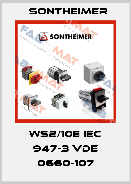 WS2/10E IEC 947-3 VDE 0660-107 Sontheimer