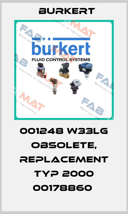 001248 W33LG obsolete, replacement Typ 2000 00178860  Burkert
