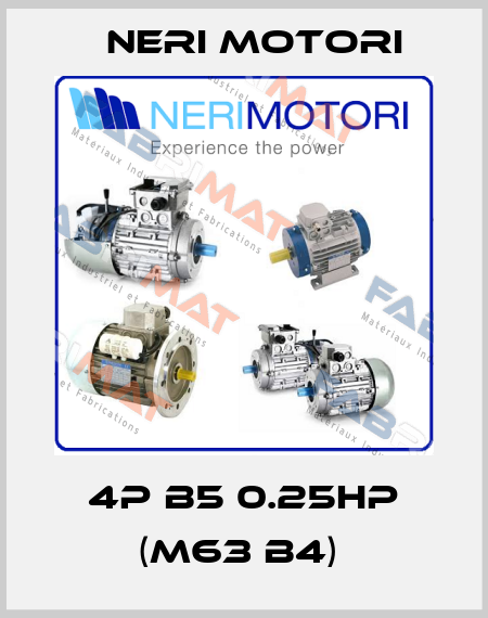 4P B5 0.25HP (M63 b4)  Neri Motori