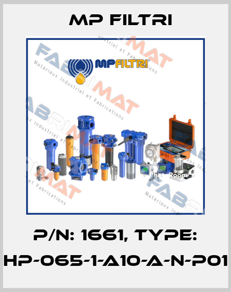P/N: 1661, Type: HP-065-1-A10-A-N-P01 MP Filtri