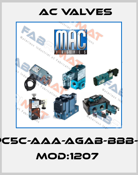 PPC5C-AAA-AGAB-BBB-F0 MOD:1207  МAC Valves