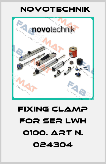 Fixing clamp for SER LWH 0100. Art N. 024304 Novotechnik