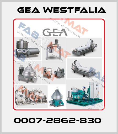 0007-2862-830  Gea Westfalia