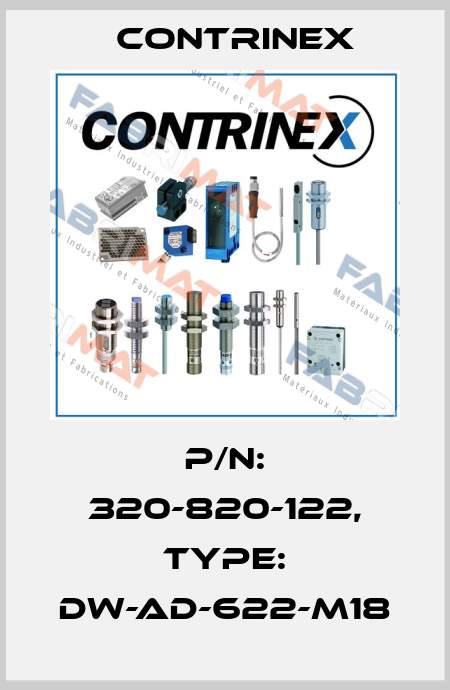 p/n: 320-820-122, Type: DW-AD-622-M18 Contrinex