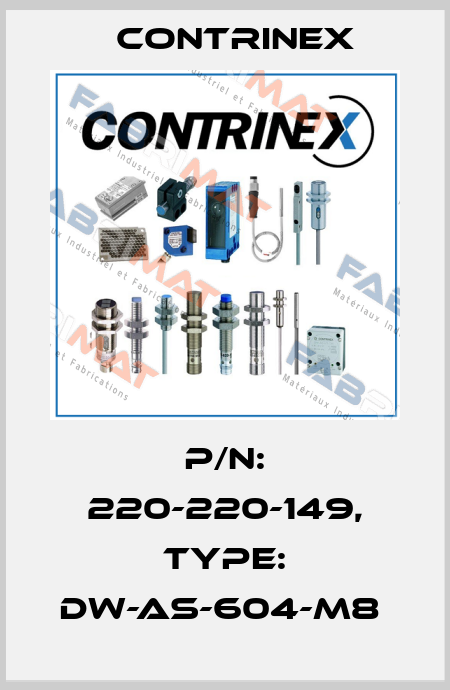 P/N: 220-220-149, Type: DW-AS-604-M8  Contrinex
