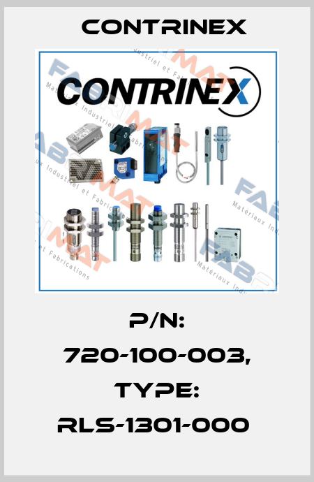 P/N: 720-100-003, Type: RLS-1301-000  Contrinex