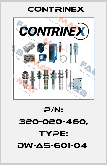 P/N: 320-020-460, Type: DW-AS-601-04  Contrinex