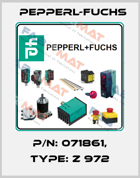 p/n: 071861, Type: Z 972 Pepperl-Fuchs