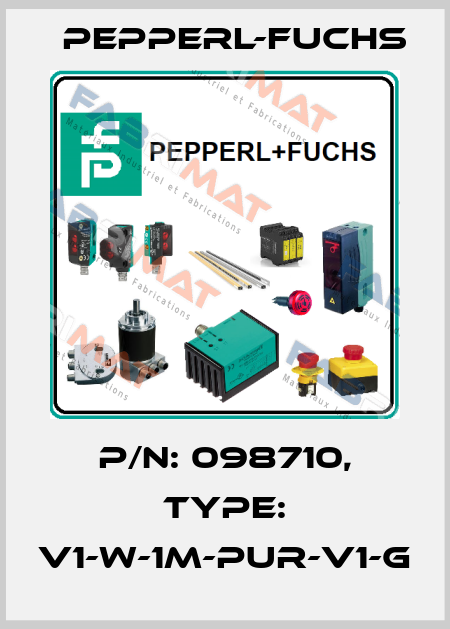 p/n: 098710, Type: V1-W-1M-PUR-V1-G Pepperl-Fuchs