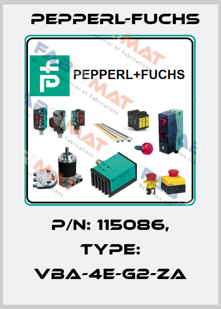 p/n: 115086, Type: VBA-4E-G2-ZA Pepperl-Fuchs