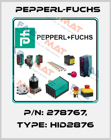 p/n: 278767, Type: HID2876 Pepperl-Fuchs