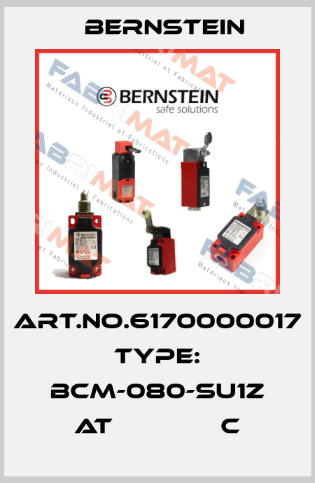 Art.No.6170000017 Type: BCM-080-SU1Z AT              C Bernstein