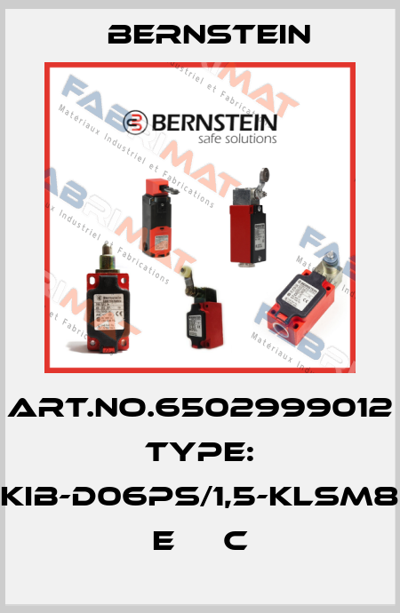 Art.No.6502999012 Type: KIB-D06PS/1,5-KLSM8    E     C Bernstein