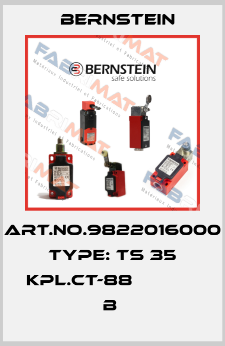 Art.No.9822016000 Type: TS 35 KPL.CT-88              B  Bernstein