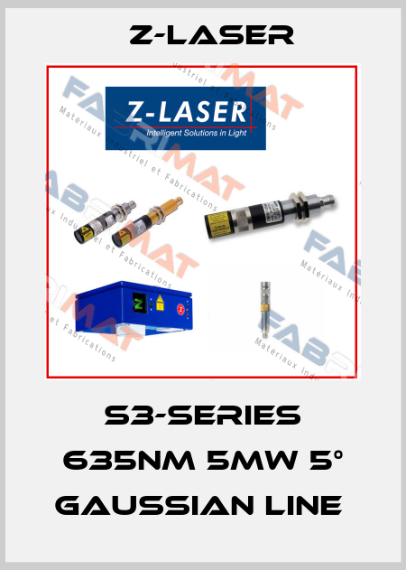 S3-Series 635nm 5mW 5° Gaussian Line  Z-LASER