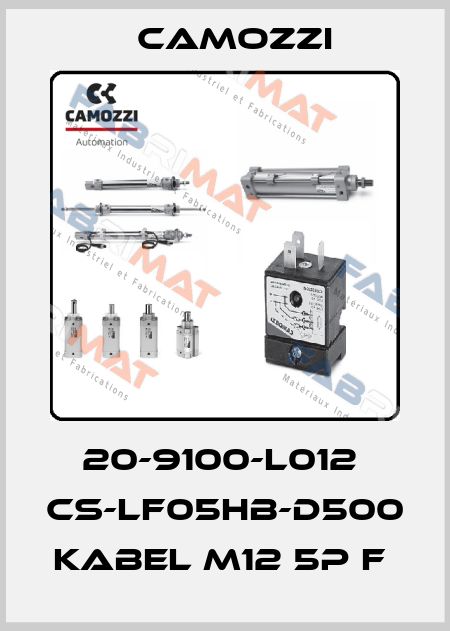 20-9100-L012  CS-LF05HB-D500 KABEL M12 5P F  Camozzi