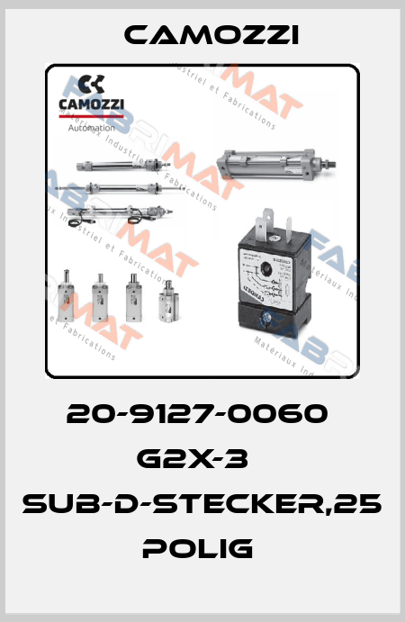 20-9127-0060  G2X-3   SUB-D-STECKER,25 POLIG  Camozzi