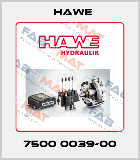 7500 0039-00 Hawe