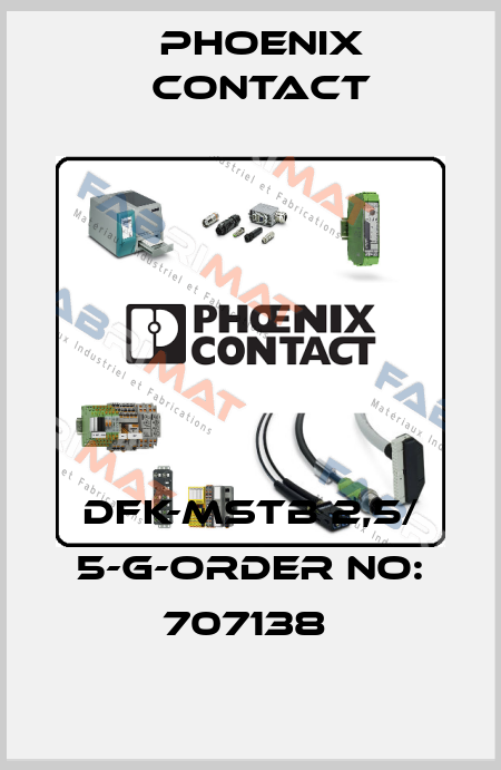 DFK-MSTB 2,5/ 5-G-ORDER NO: 707138  Phoenix Contact