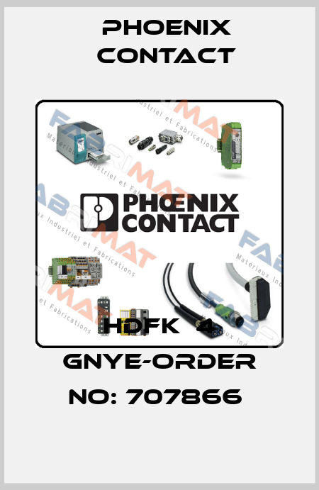 HDFK  4 GNYE-ORDER NO: 707866  Phoenix Contact