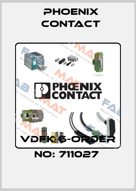 VDFK 6-ORDER NO: 711027  Phoenix Contact