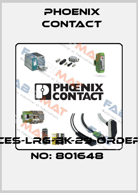 CES-LRG-BK-29-ORDER NO: 801648  Phoenix Contact