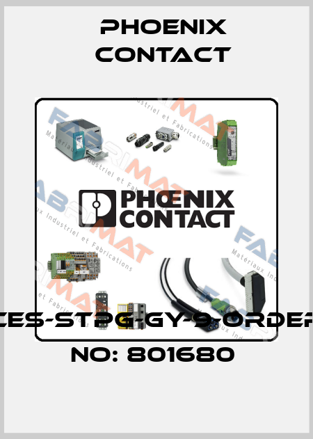 CES-STPG-GY-9-ORDER NO: 801680  Phoenix Contact