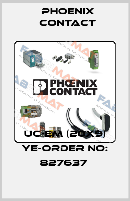 UC-EM (20X9) YE-ORDER NO: 827637  Phoenix Contact