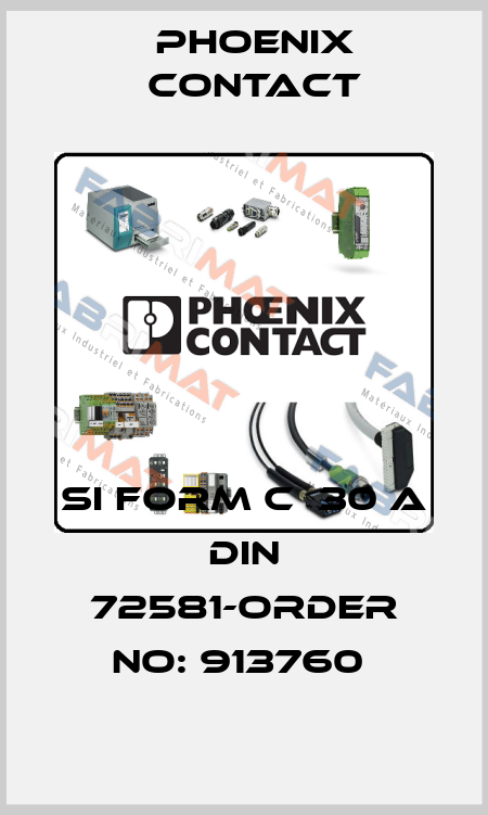 SI FORM C  30 A DIN 72581-ORDER NO: 913760  Phoenix Contact