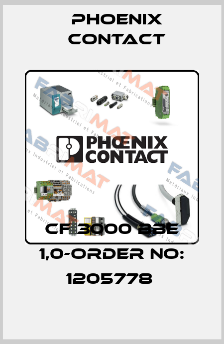 CF 3000 BBE 1,0-ORDER NO: 1205778  Phoenix Contact