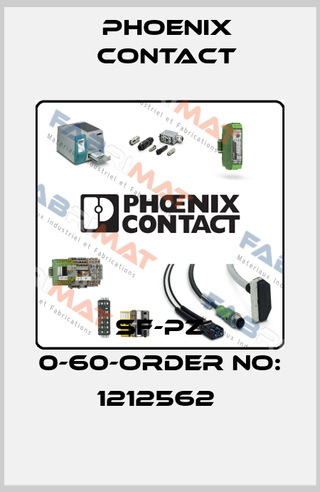 SF-PZ 0-60-ORDER NO: 1212562  Phoenix Contact