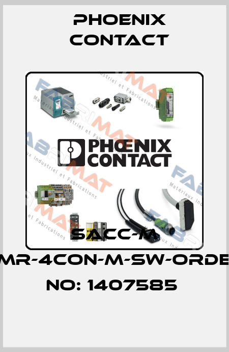 SACC-M 8MR-4CON-M-SW-ORDER NO: 1407585  Phoenix Contact
