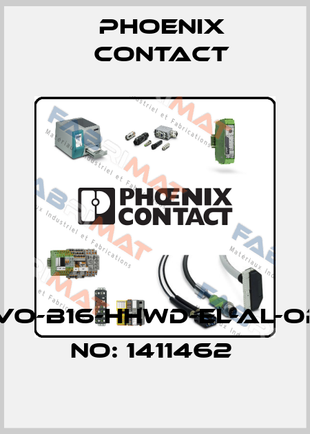 HC-EVO-B16-HHWD-EL-AL-ORDER NO: 1411462  Phoenix Contact