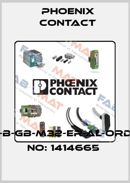 HC-B-GB-M32-ER-AL-ORDER NO: 1414665  Phoenix Contact