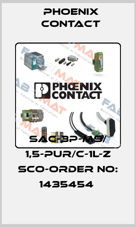 SAC-3P-MS/ 1,5-PUR/C-1L-Z SCO-ORDER NO: 1435454  Phoenix Contact
