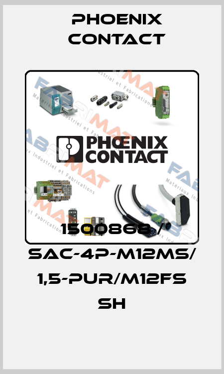 1500868 / SAC-4P-M12MS/ 1,5-PUR/M12FS SH Phoenix Contact