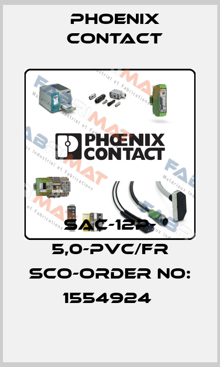 SAC-12P- 5,0-PVC/FR SCO-ORDER NO: 1554924  Phoenix Contact