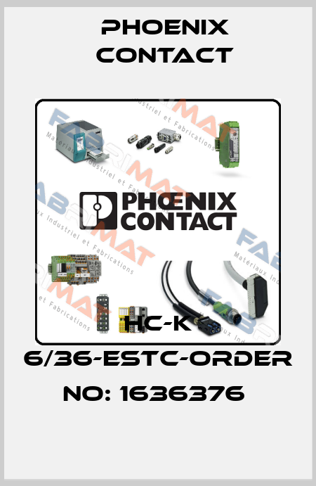 HC-K 6/36-ESTC-ORDER NO: 1636376  Phoenix Contact