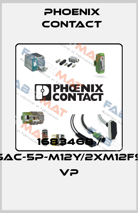 1683468 / SAC-5P-M12Y/2XM12FS VP Phoenix Contact