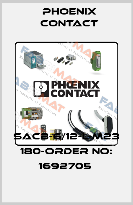 SACB-6/12-L-M23 180-ORDER NO: 1692705  Phoenix Contact