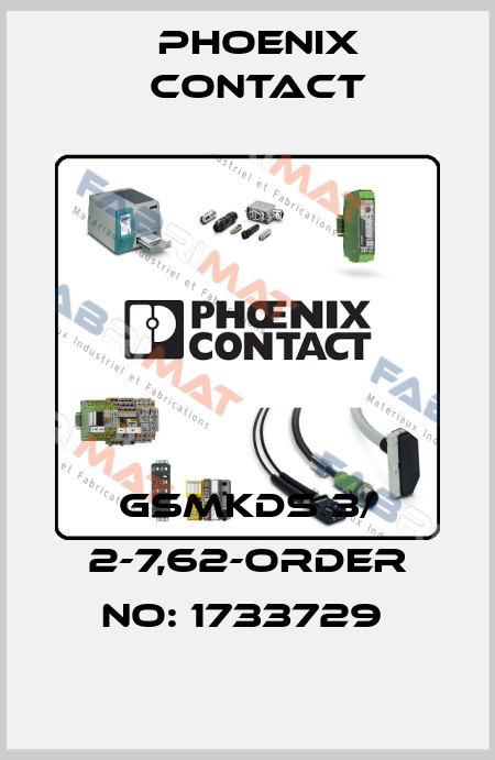 GSMKDS 3/ 2-7,62-ORDER NO: 1733729  Phoenix Contact