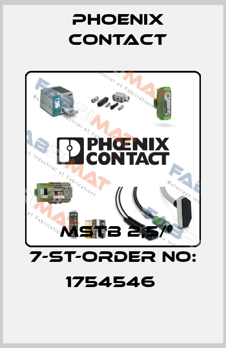 MSTB 2,5/ 7-ST-ORDER NO: 1754546  Phoenix Contact