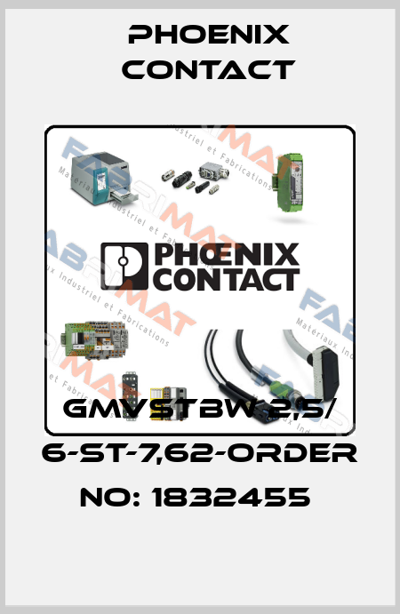 GMVSTBW 2,5/ 6-ST-7,62-ORDER NO: 1832455  Phoenix Contact