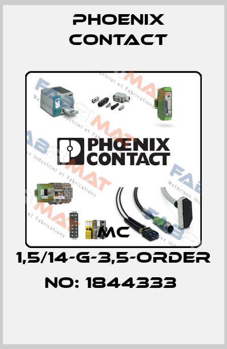 MC 1,5/14-G-3,5-ORDER NO: 1844333  Phoenix Contact